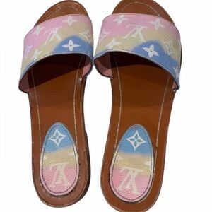Louis Vuitton Monogram Sandals Authentic